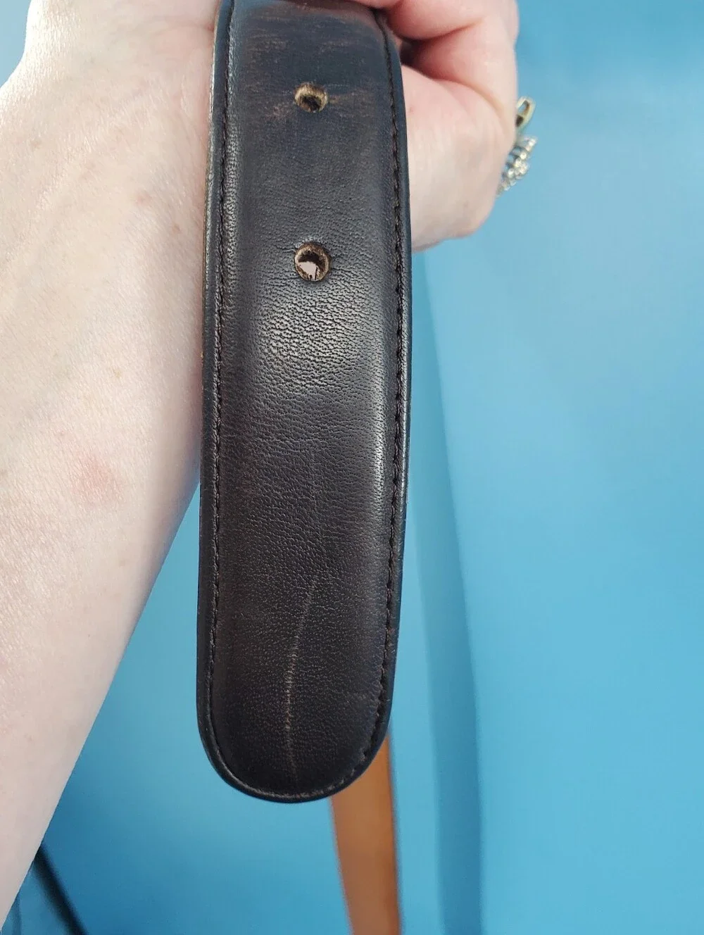 Coach brown leather belt 40